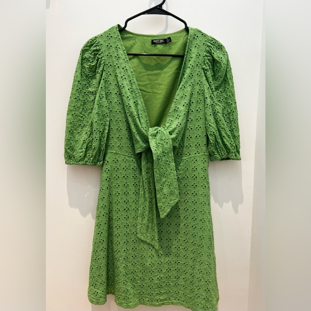Cute mini tie-front dress